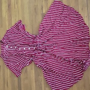 Medium red and white dress